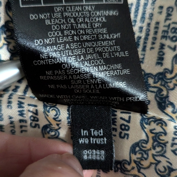 Ted Baker Wool Herringbone Blazer Women’s Brown Tweed Elbow Patch Jacket 2 - Picture 11 of 11